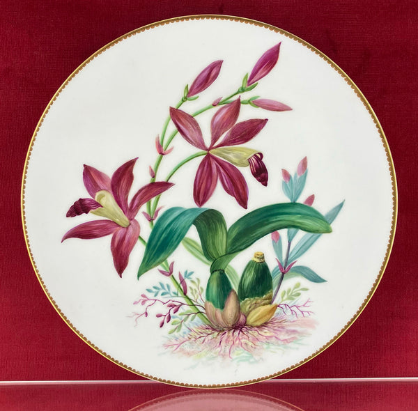 Minton Porcelain Aesthetic Movement Hand Painted Cabinet Plate c.1875