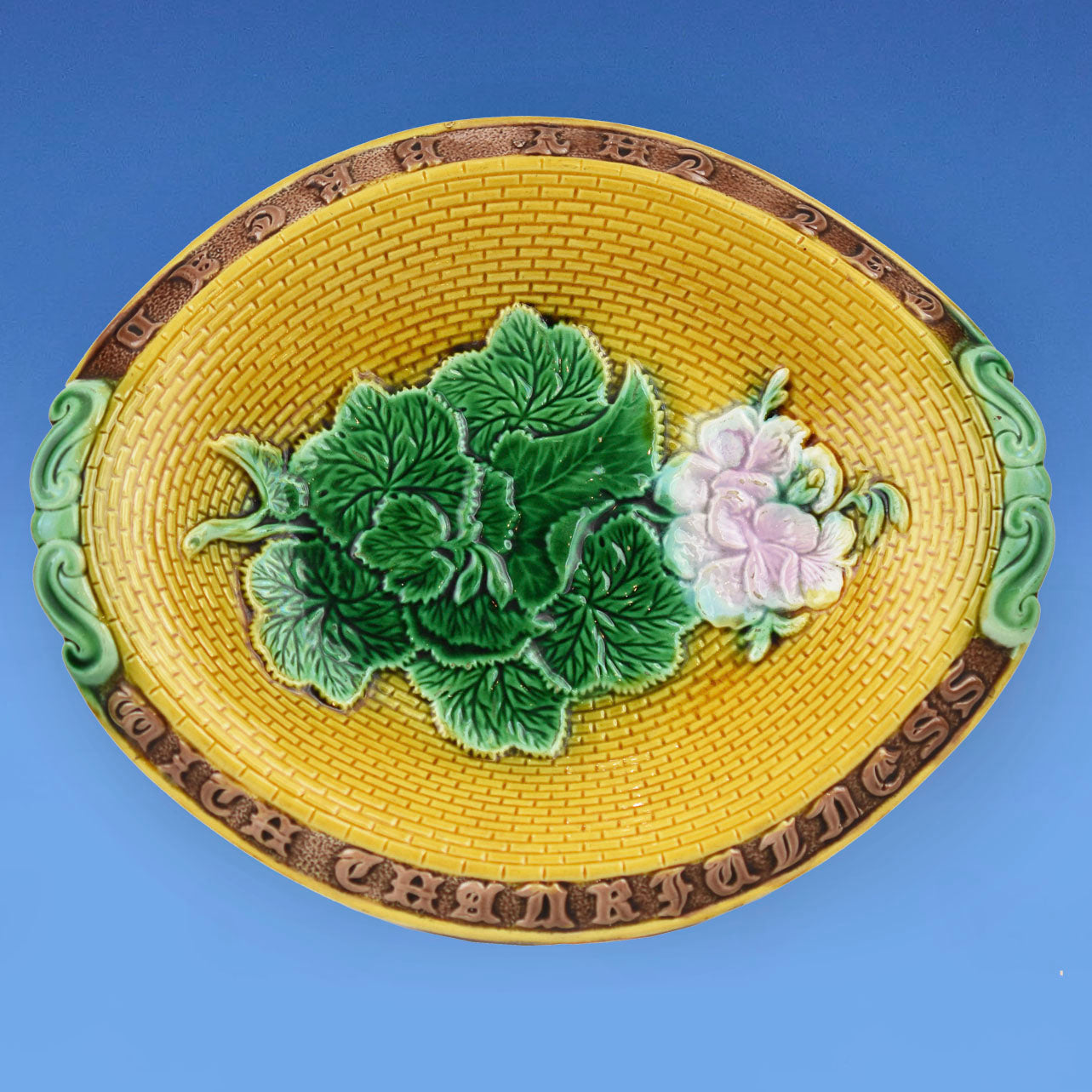 Adams & Bromley Geranium Bread Plate
