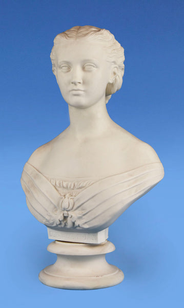 Copeland Parian Ware Bust 'Princess Alexandra' Sculpted by Mary Thornycroft 1883 for the Art Union of London