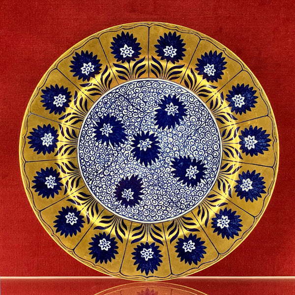 Minton Porcelain Aesthetic Movement Style 'Aster' Pattern Plate c.1925