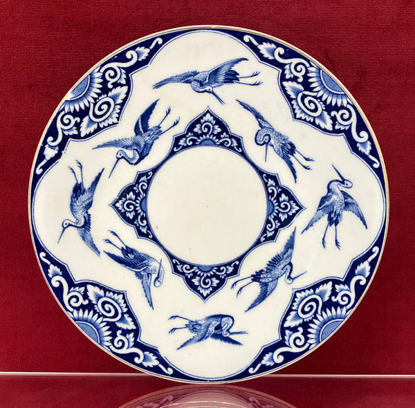 W Brownfield & Sons Porcelain Aesthetic Movement Plate c.1880