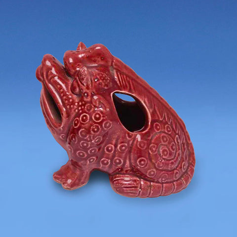 Art Pottery Grotesque Spoon Warmer c.1880 probably Wardle & Co.