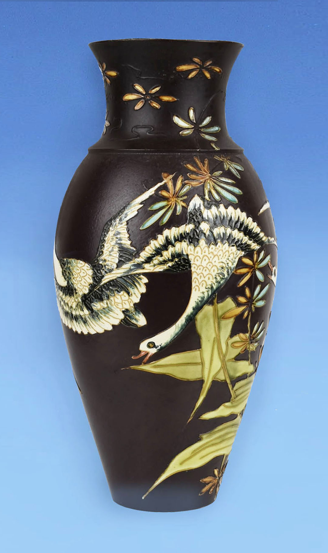 Doulton Lambeth Aesthetic Movement Tube Lined Vase c.1890