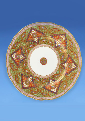 Copeland 'Cashmere' Exhibition Quality Porcelain Cabinet Plate c.1875