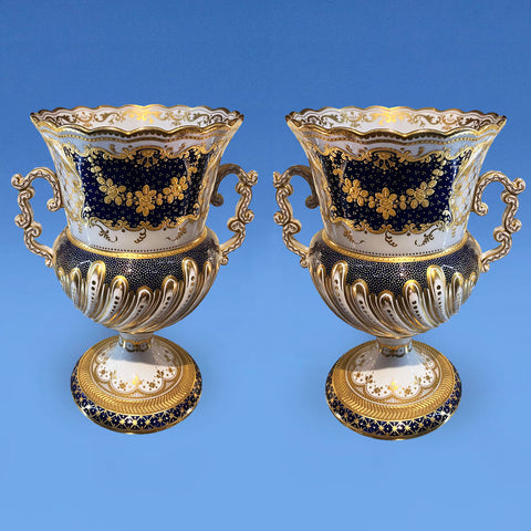 An Elaborate Pair of Copeland Porcelain Vases c.1890