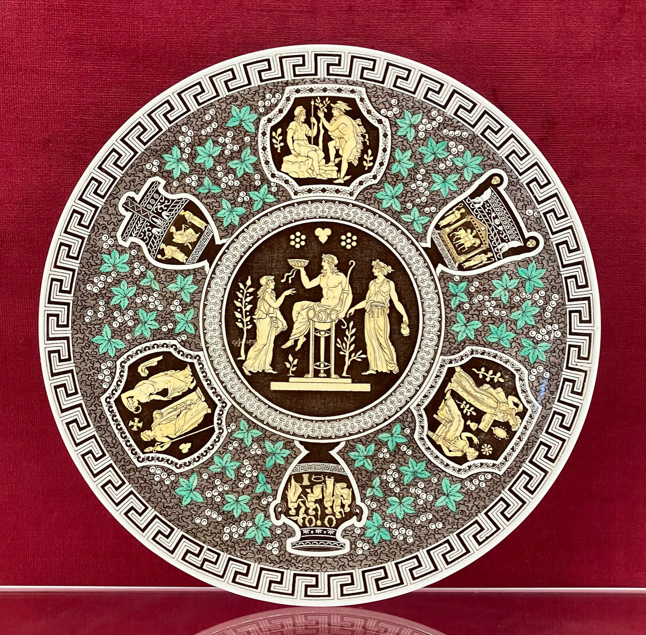 Copeland Spode Glazed Earthenware 'Greek Classical' Plate c.1895