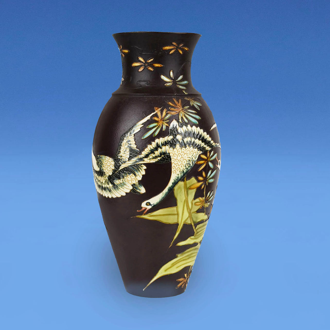 Doulton Lambeth Aesthetic Movement Tube Lined Vase c.1890