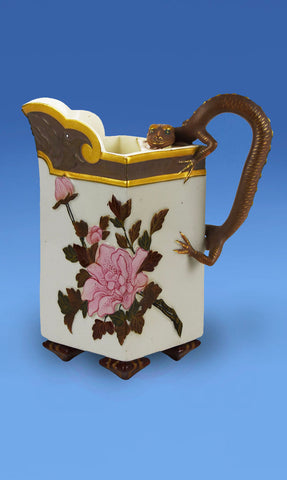Royal Worcester Porcelain Aesthetic Movement Cream Jug c.1875 designed by James Hadley