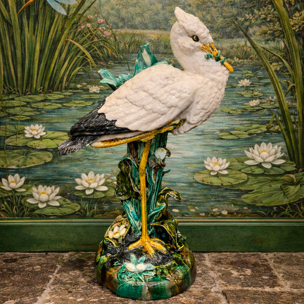 Joseph Holdcroft Majolica Flower Vase c.1880