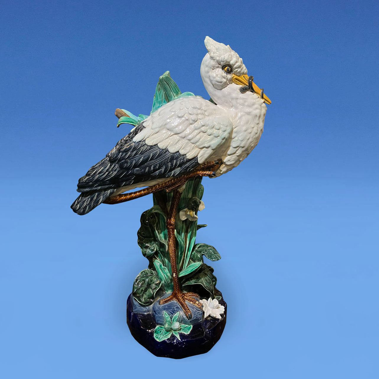 Joseph Holdcroft Majolica Flower Vase c.1880