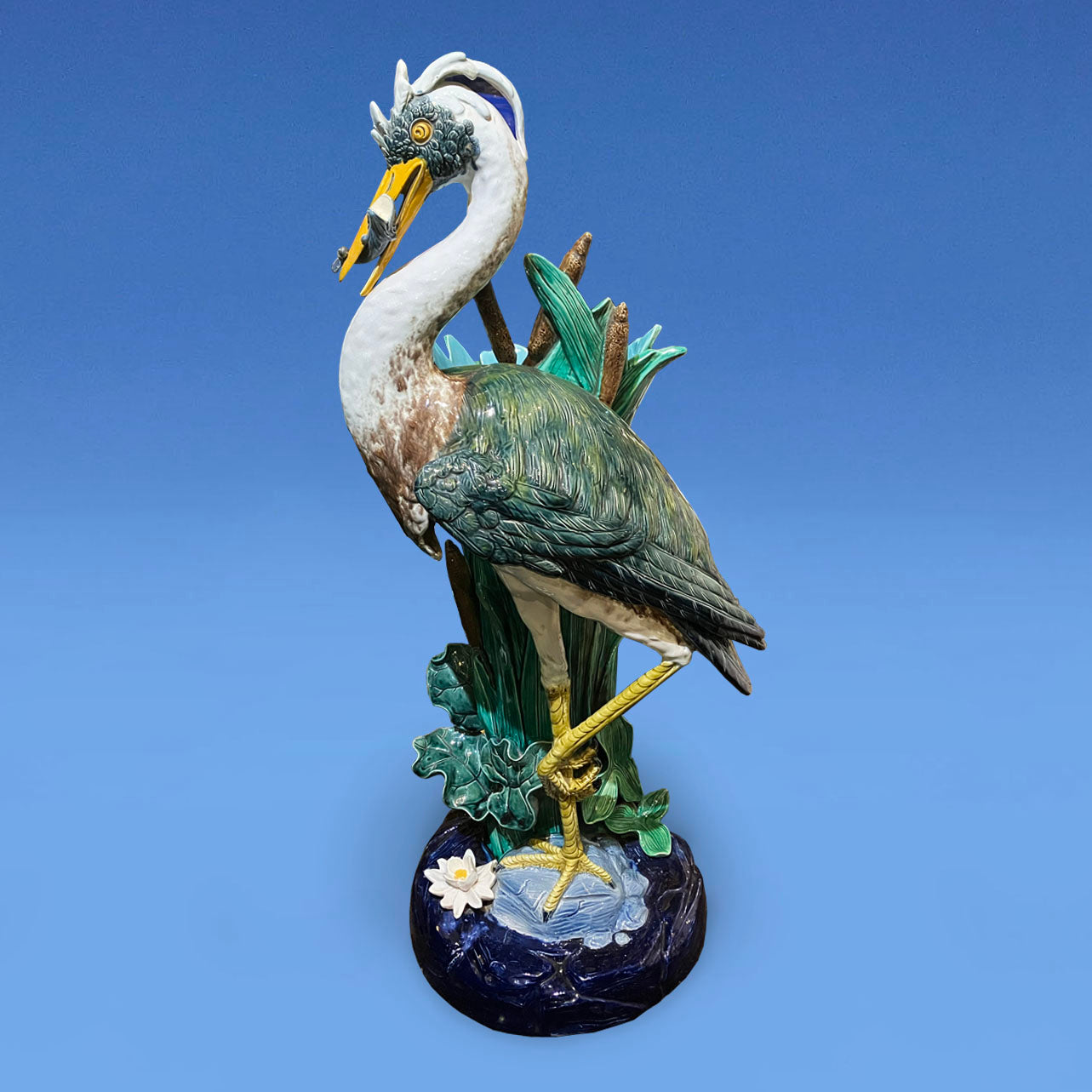 Joseph Holdcroft Majolica Flower Vase c.1880