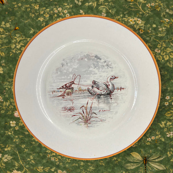 Rare Wedgwood 'Fanstasy' Cabinet Plate c.1870 painted by Emile Lessore