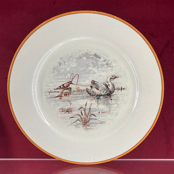 Rare Wedgwood 'Fanstasy' Cabinet Plate c.1870 painted by Emile Lessore