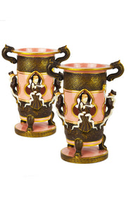 Pair of Minton Vases c.1875 designed by John Henk