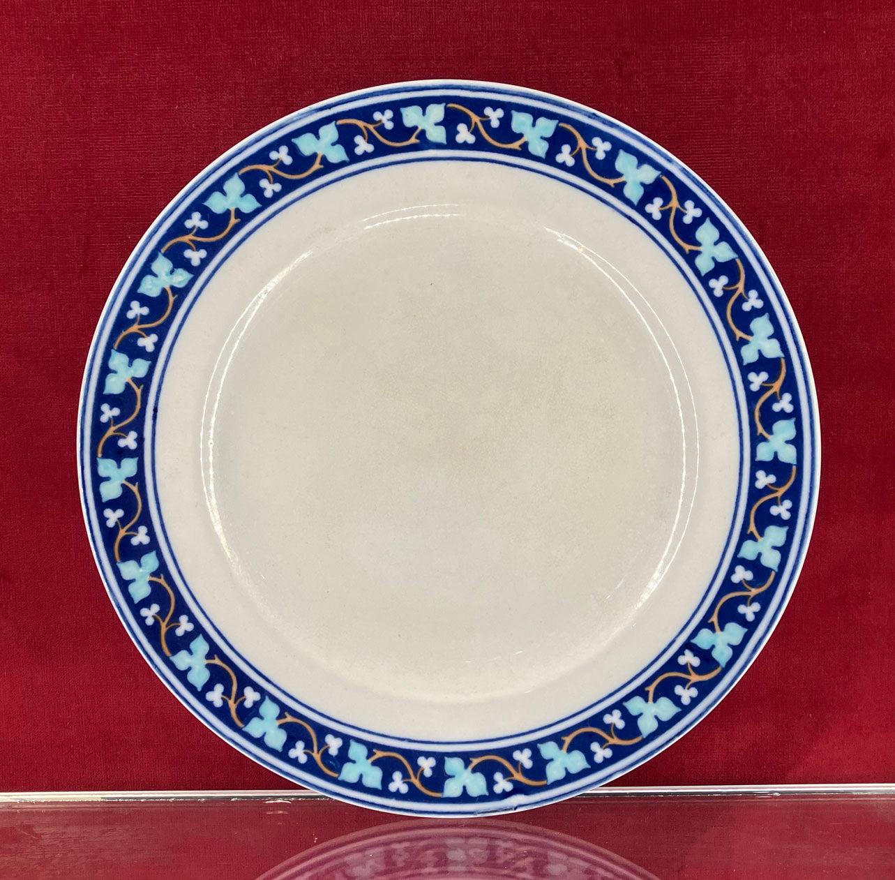 Minton Glazed Earthenware Dinner Plate c.1850 Designed by A.W.N.Pugin