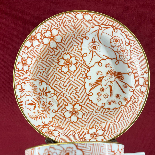 Minton Porcelain Aesthetic Movement Cup & Saucer c.1875 designed by Christopher Dresser