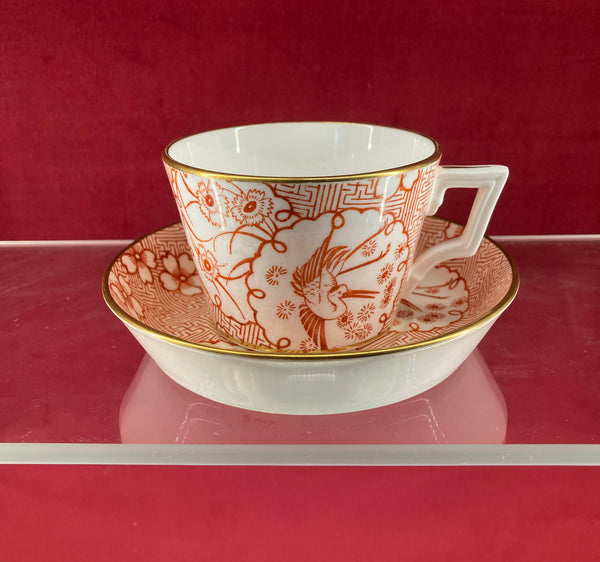 Minton Porcelain Aesthetic Movement Cup & Saucer c.1875 designed by Christopher Dresser