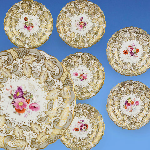 John & William Ridgway Porcelain Part Dessert Service c.1835