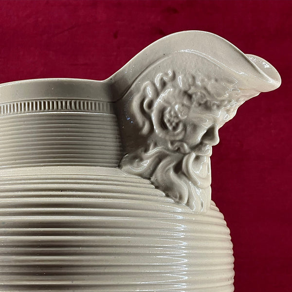 William Ridgway & Co.  Engine Turned Stoneware Jug c.1850