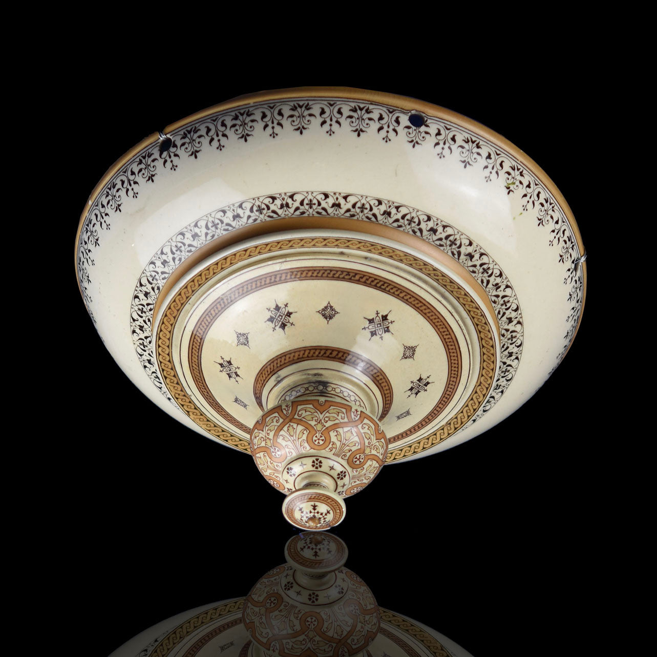 Rare Minton Henri II Ware Hanging Planter Designed by Charles Toft c.1870