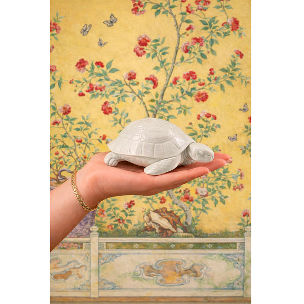 Rare Minton Salt-Glazed Model of a Tortoise c.1900
