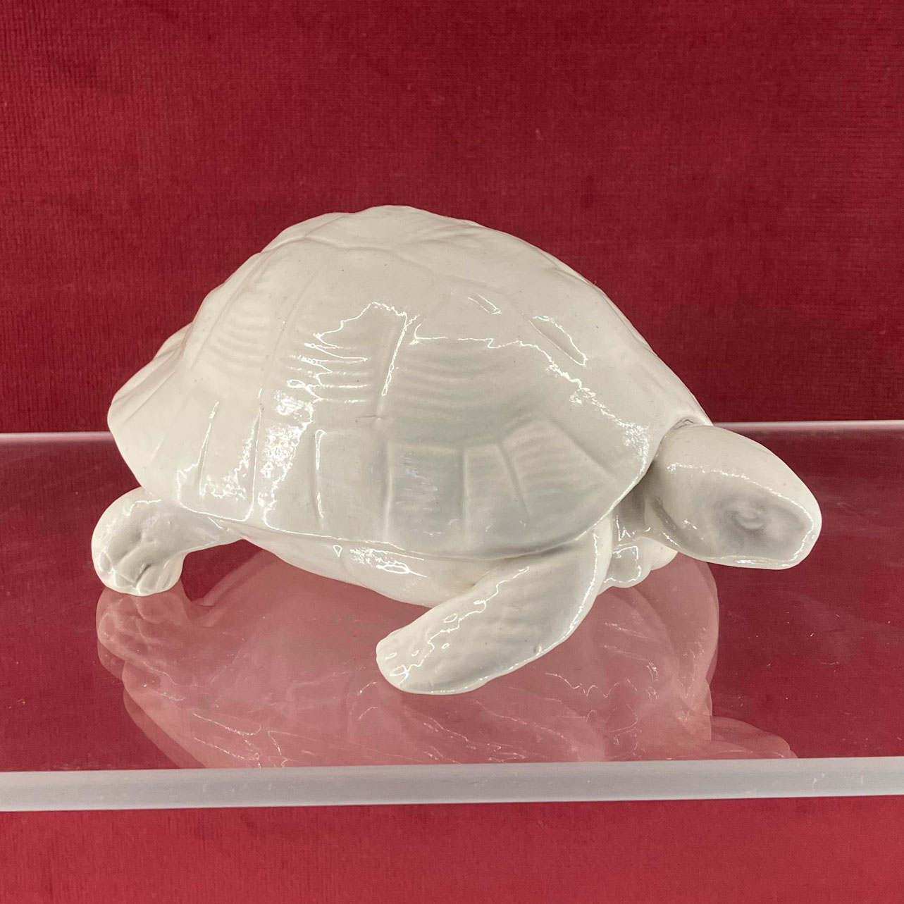 Rare Minton Salt-Glazed Model of a Tortoise c.1900