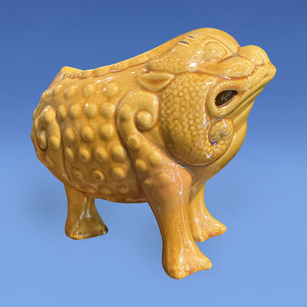 Wardle & Co. Art Pottery Grotesque Spoon Warmer c.1880