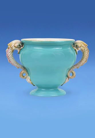 Wedgwood Glazed Earthenware Vase Designed by Christopher Dresser c.1866
