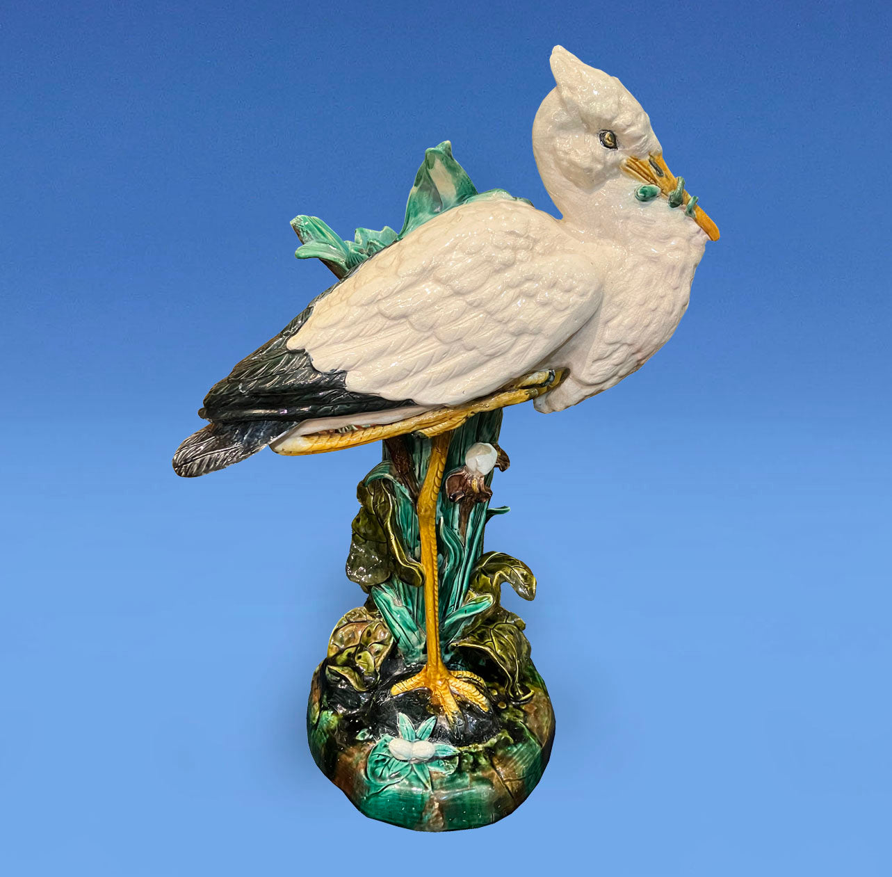 Joseph Holdcroft Majolica Flower Vase c.1880