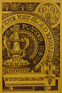 Book "The Art of the Old English Potter": By L.M. Solon. 1883