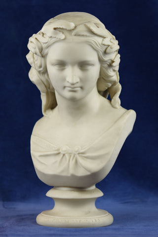 Copeland Parian Ware Bust 'Miranda' c.1862 Sculpted by William Calder Marshall