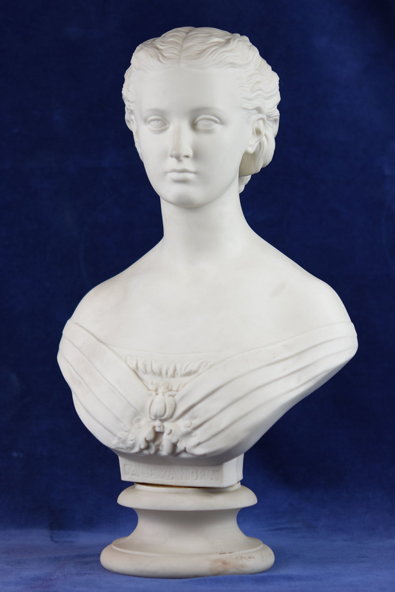 Copeland Parian Ware Bust 'Princess Alexandra' Sculpted by Mary Thornycroft 1883 for the Art Union of London