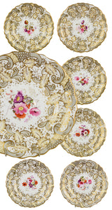 John & William Ridgway Porcelain Part Dessert Service c.1835